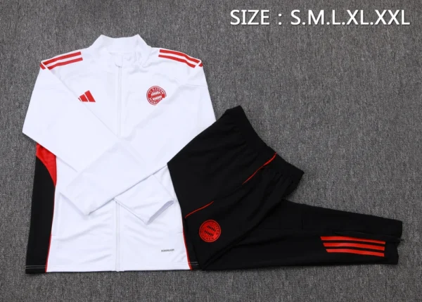 Bayern Munich Training Kit (jacket+Pants) white 2025-26