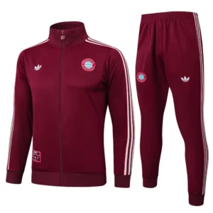Bayern Munich Training Kit (jacket+Pants) jujube Red 2025-26