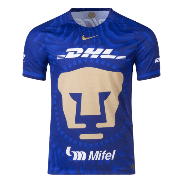 Pumas UNAM Away Soccer Blue Jersey 2025-26 Fan version