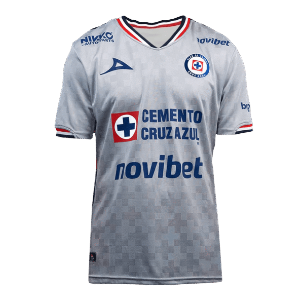 Cruz Azul Away Soccer Jersey 2025-26 Gray Fan version