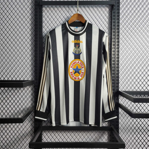 Adidas Newcastle United Retro Home Long Sleeve Football Jersey 97-99