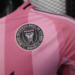 Inter Miami CF Home Pink Soccer Jersey Player Version Shirt Long sleeve 2025-26