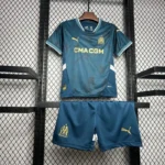 24-25 Marseilles Away Soccer Kids Kit Jersey+Shorts