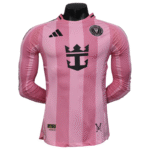 Inter Miami CF Home Pink Soccer Jersey Player Version Shirt Long sleeve 2025-26