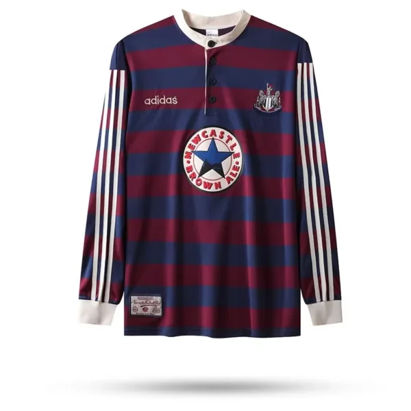 Newcastle Retro Jersey Long Sleeve Away 1995/96