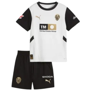 Kids Valencia Home Kits(Jersey+Shorts) 2024-25