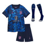 Kids Nike Atletico Madrid Custom Third Away Full Soccer Kits 2024-25