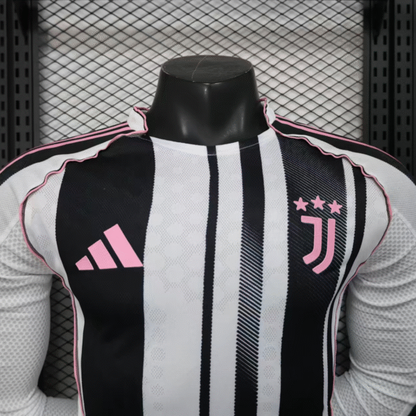 Juventus Long Sleeve Jersey Home Football Shirt 2025-26-Player version