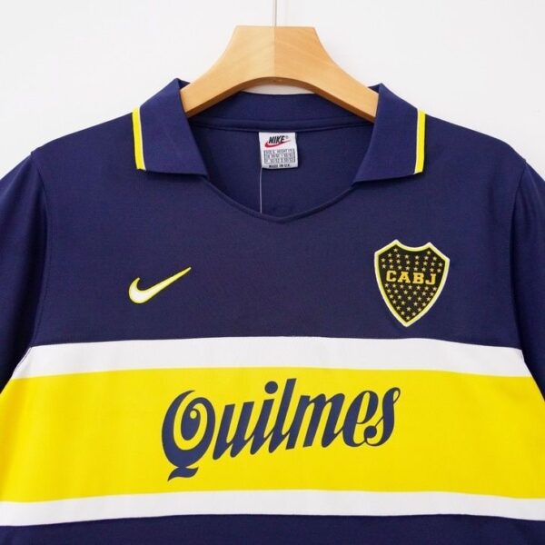 1996-97 Boca Juniors #10 Riquelme Home Retro football jersey