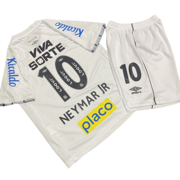 Santos home football jersey for Kids 2024-25 season