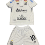 Santos home football jersey for Kids 2024-25 season