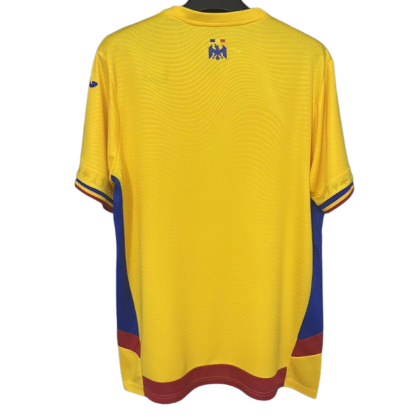 Romania's home football jersey for 2025-26 Fan version