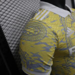 2025-26 Real Madrid Men's Polo Shirt Dragon Pattern Yellow Jersey