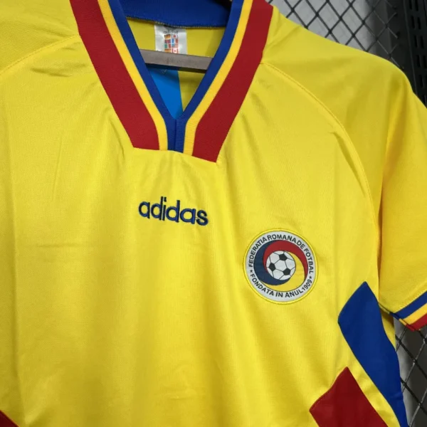 1994 Romania Home Football Retro Jersey