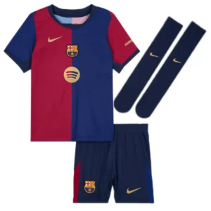 2024/25 Kids Barcelona Home Full Kit(Jersey+Shorts+Socks) - Spotify Logo Without Text