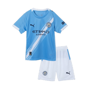 Manchester City Home Kids Soccer Jerseys Kit 2025-26
