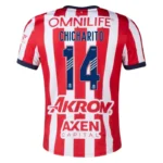 2024-25 Chivas Home CHICHARITO #14 C.COWELL #16 Soccer Jersey