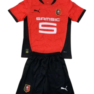 Kids Stade Rennais Home Kits Jersey+Short 2024-25