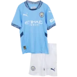 Kids Manchester City Home Jersey Kit Youth Apparels 2024/25