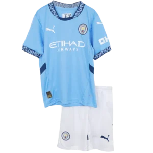 Kids Manchester City Home Jersey Kit Youth Apparels 2024/25