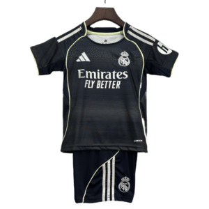 Kids Real Madrid Away Kits Soccer Jersey 25-26