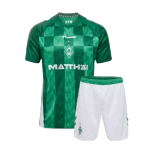 24-25 Werder Bremen Home Kids Kit Soccer Jerseys