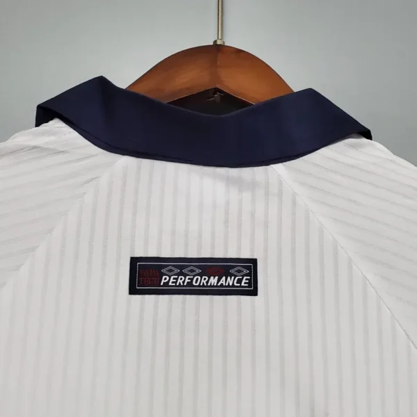 1998 England World Cup Home Retro Jersey Long Sleeve #7 BACKHAM #20 OWEN