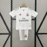 Real Madrid 15-16 Home Retro Kids Kits Children Sets Football Jersey
