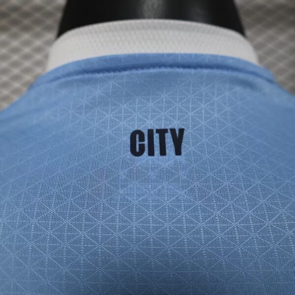 Manchester City Soccer Shirt Home Shirt player version Long Sleeve 2025-26