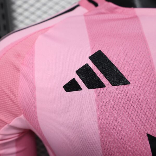 Inter Miami CF Home Pink Soccer Jersey Player Version Shirt Long sleeve 2025-26