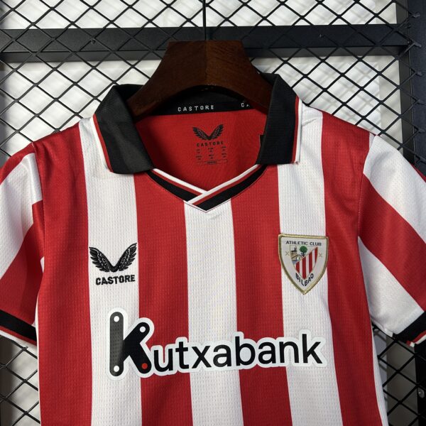 Athletic Bilbao Home Kids Kit Soccer Jersey 2025-26