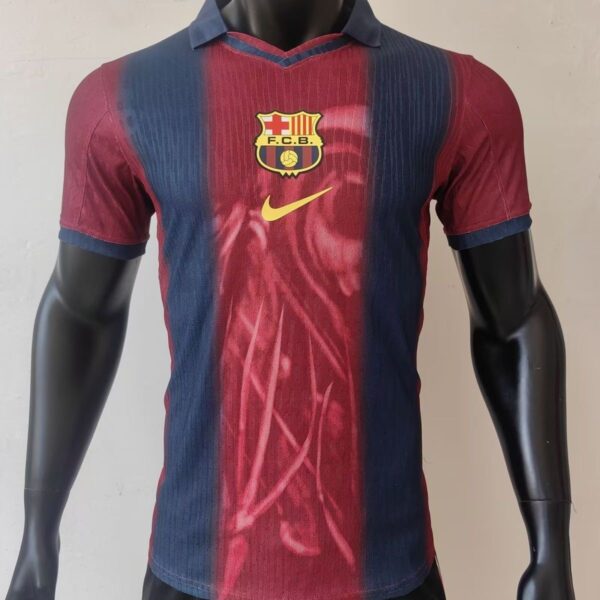 Barcelona X Travis Scott Home Shirt Player Version Soccer Jersey 25-26 Non-Customize （Custom numbers are not supported）