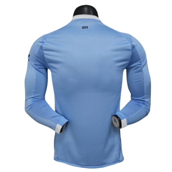 Manchester City Soccer Shirt Home Shirt player version Long Sleeve 2025-26