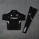 25-26 Inter Miami Black Training Kits Long Football Tracksuits