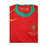 2004 Portugal Retro Jersey Home Euro Cup