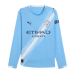 Manchester City Home Long Sleeve Football Shirt 2025-26 Fan Version
