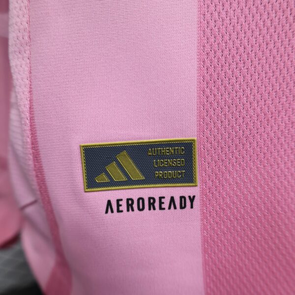 Inter Miami CF Home Pink Soccer Jersey Player Version Shirt Long sleeve 2025-26