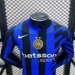24-25 Inter Milan Home Long Sleeve Kit Player Version Shirt Soccer Jersey