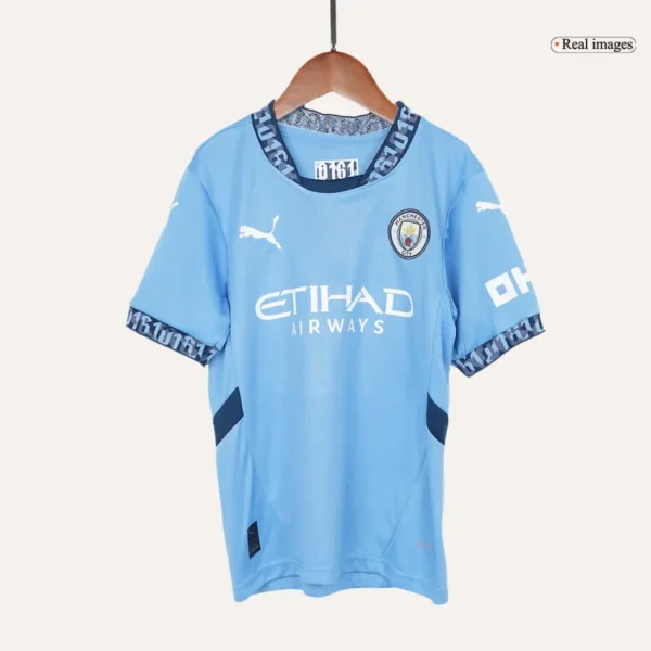 Kids Manchester City Home Jersey Kit Youth Apparels 2024/25