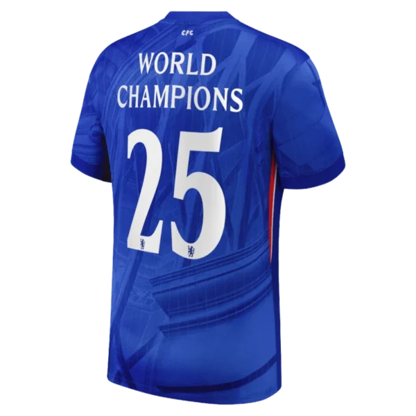 Chelsea Cup Dri FIT ADV home jersey for 2025-26 season -World Champion 25 badge