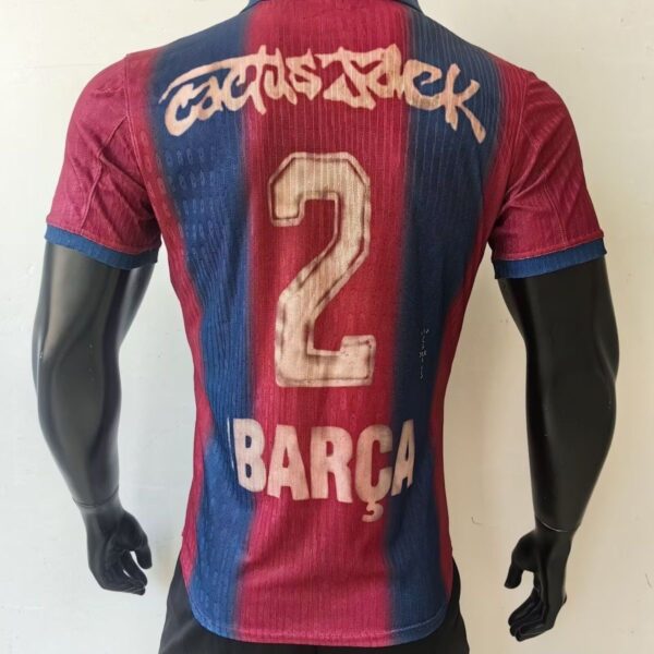 Barcelona X Travis Scott Home Shirt Player Version Soccer Jersey 25-26 Non-Customize （Custom numbers are not supported）