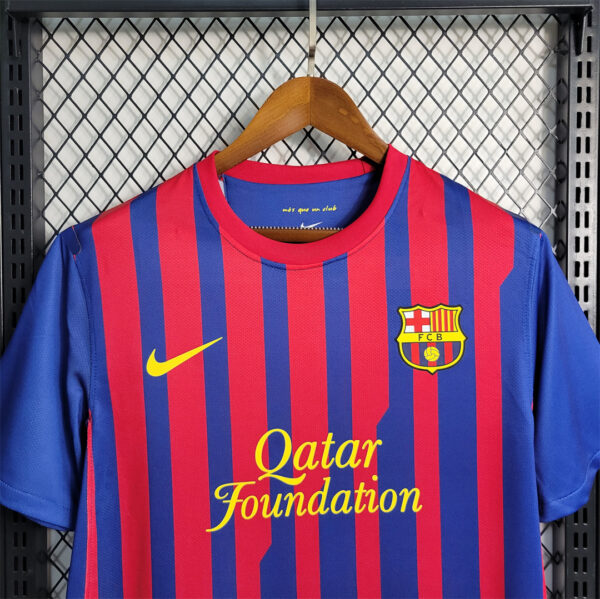 11-12 Barcelona Retro Jersey Home Soccer Shirt