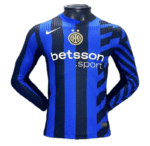 24-25 Inter Milan Home Long Sleeve Kit Player Version Shirt Soccer Jersey