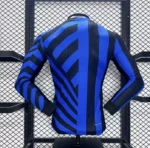 24-25 Inter Milan Home Long Sleeve Kit Player Version Shirt Soccer Jersey