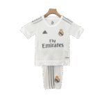 Real Madrid 15-16 Home Retro Kids Kits Children Sets Football Jersey