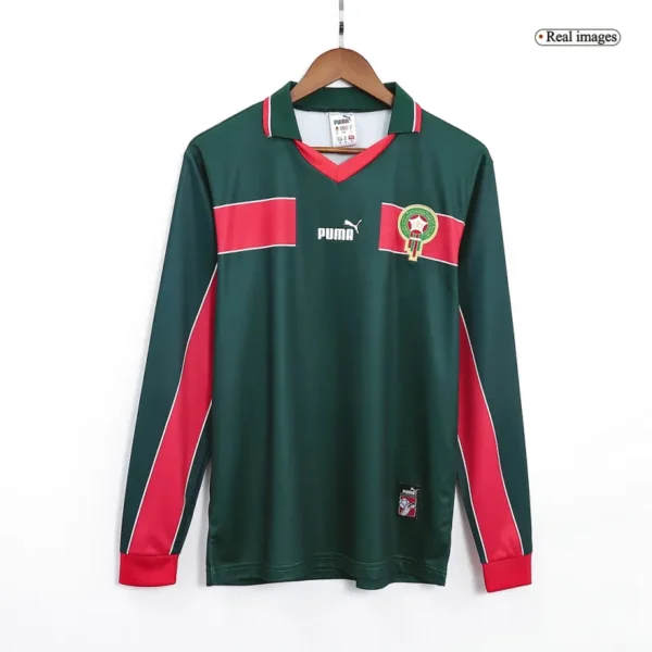 Morocco 1998 Home Retro Jersey Long Sleeve