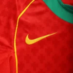 2004 Portugal Retro Jersey Home Euro Cup
