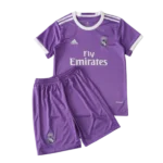 Real Madrid16-17 Away Retro Kids Kits Children Sets Football Jersey