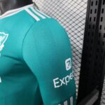 Liverpool Long Sleeve Third away green football jersey 2025-26 Player version