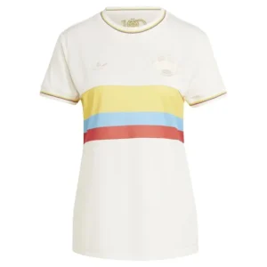 Women's Colombia Nation 24-25 100th Anniversary White Soccer Shirt